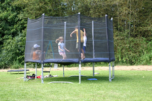 Spaß auf dem Trampolin